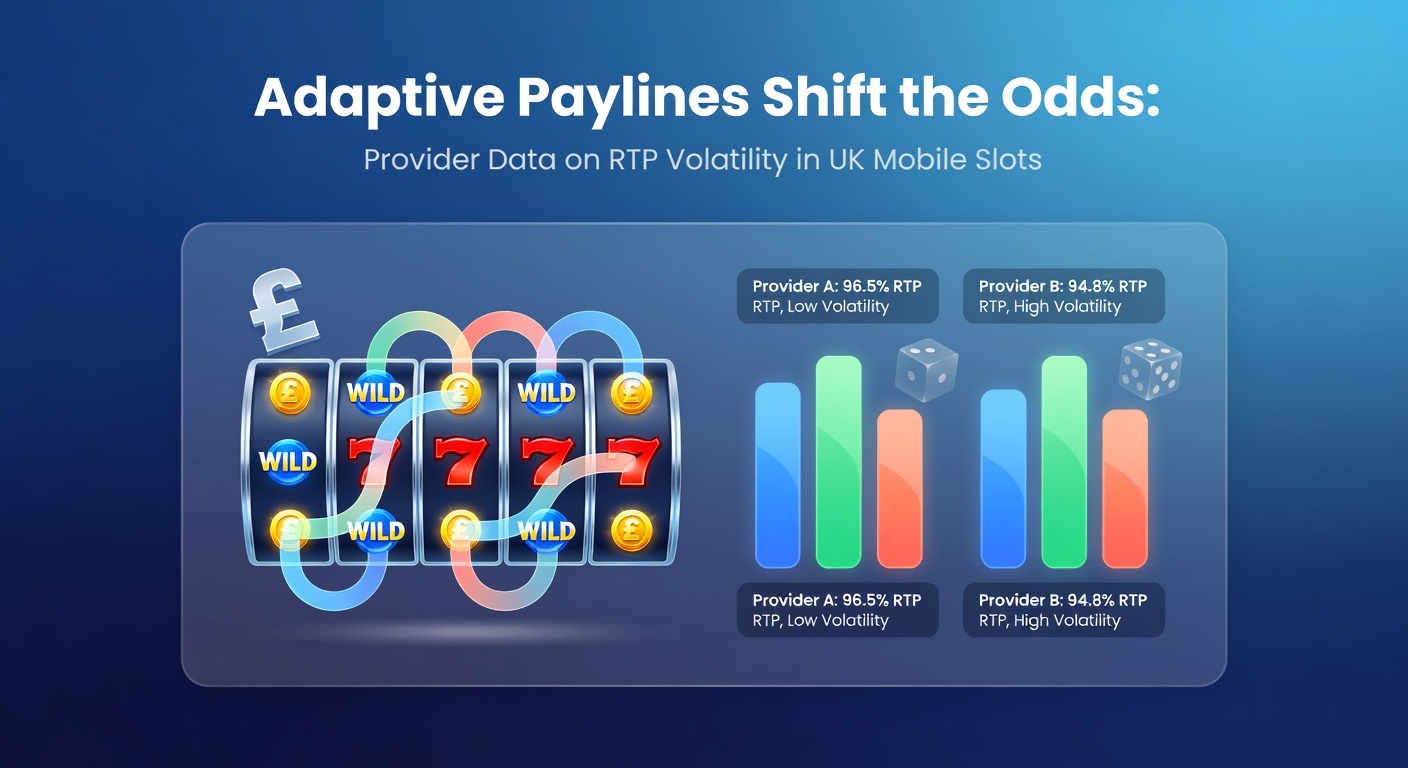 Visual breakdown of adaptive paylines activating across a mobile slot grid, highlighting dynamic RTP shifts in real-time gameplay