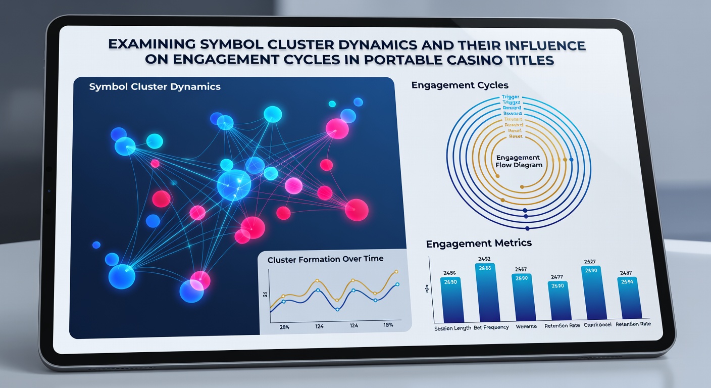 Detailed view of symbol cluster formations with highlighted connections and payout indicators on a mobile screen