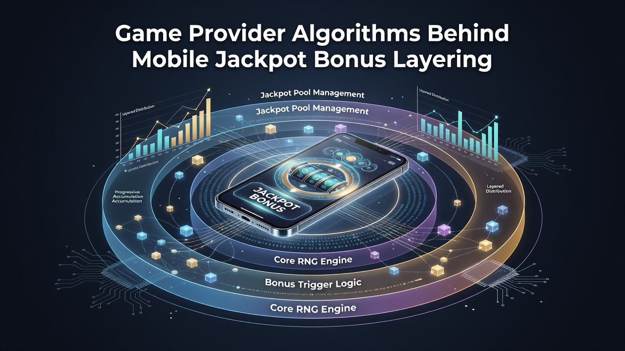 Diagram showing layered bonus structures in mobile jackpot slot algorithms