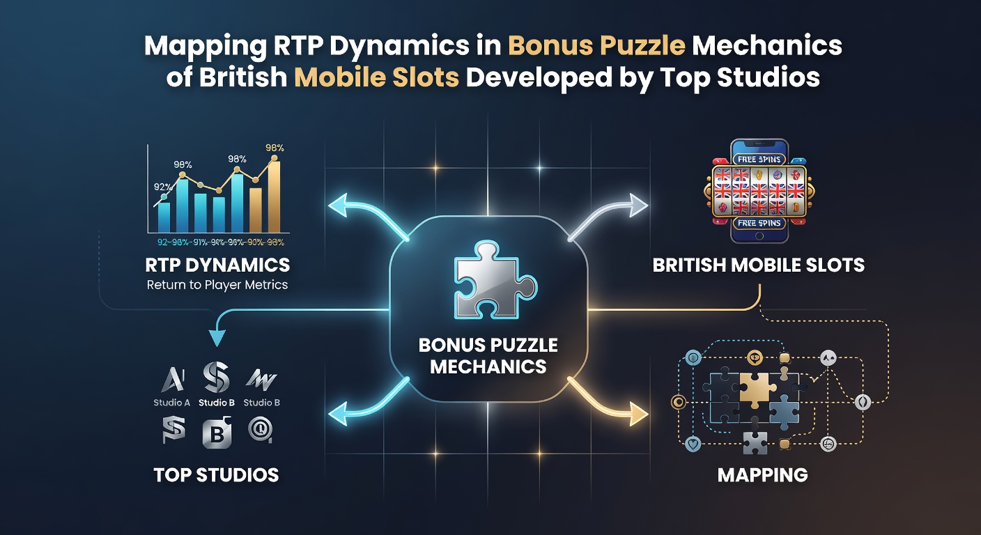 Infographic showing RTP fluctuation graphs during bonus puzzle interactions in mobile slots