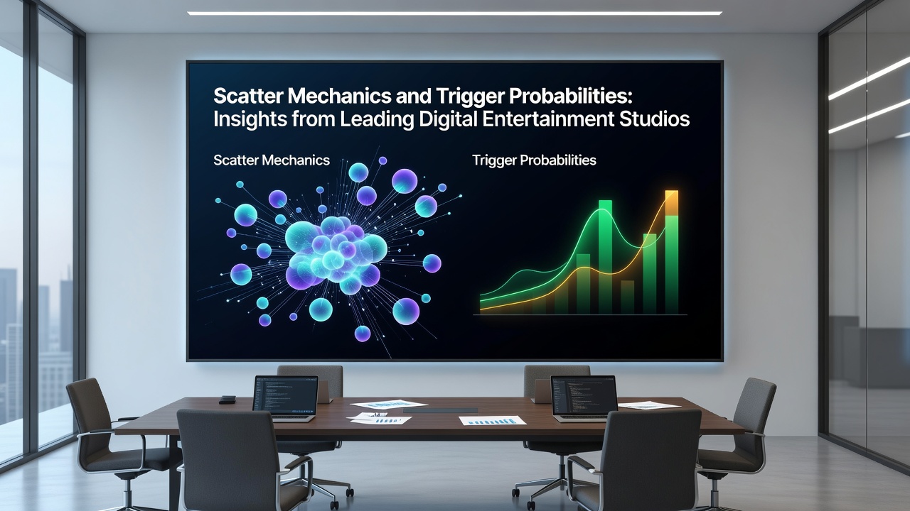 Studio workflow chart illustrating how trigger probability data flows from simulation servers to live game updates