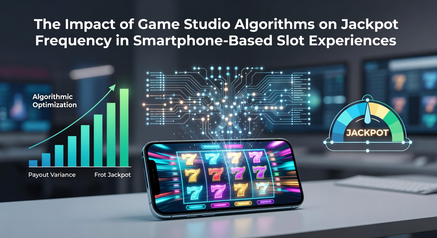 Smartphone screen showing a slot game interface highlighting jackpot features and algorithmic payout indicators