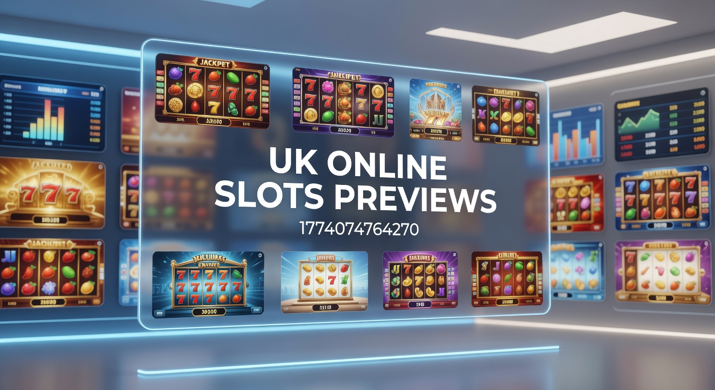 Colorful array of upcoming UK online slot reels glowing with bonus symbols and jackpot potentials
