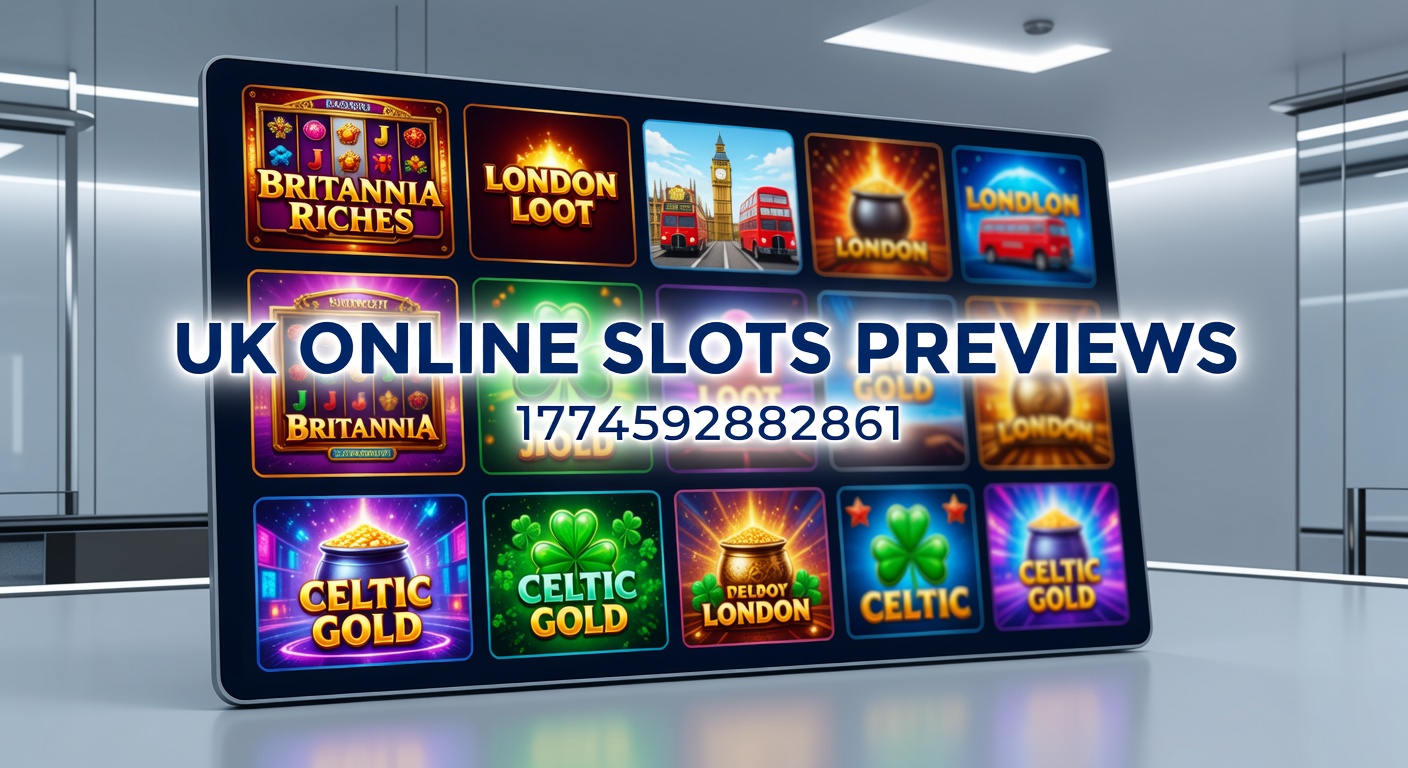 Vibrant display of upcoming UK online slot reels with glowing jackpots and bonus symbols