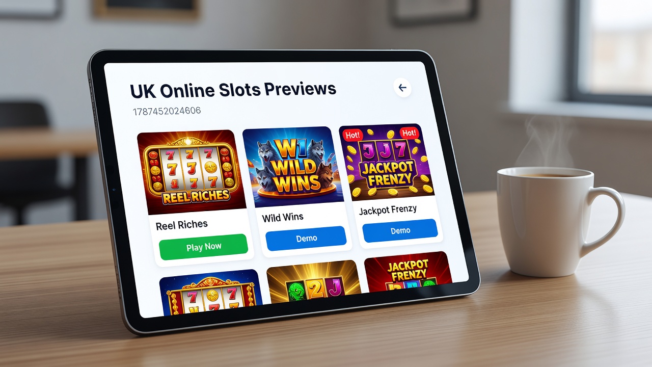 Detailed breakdown of slot features and RTP charts in a preview environment