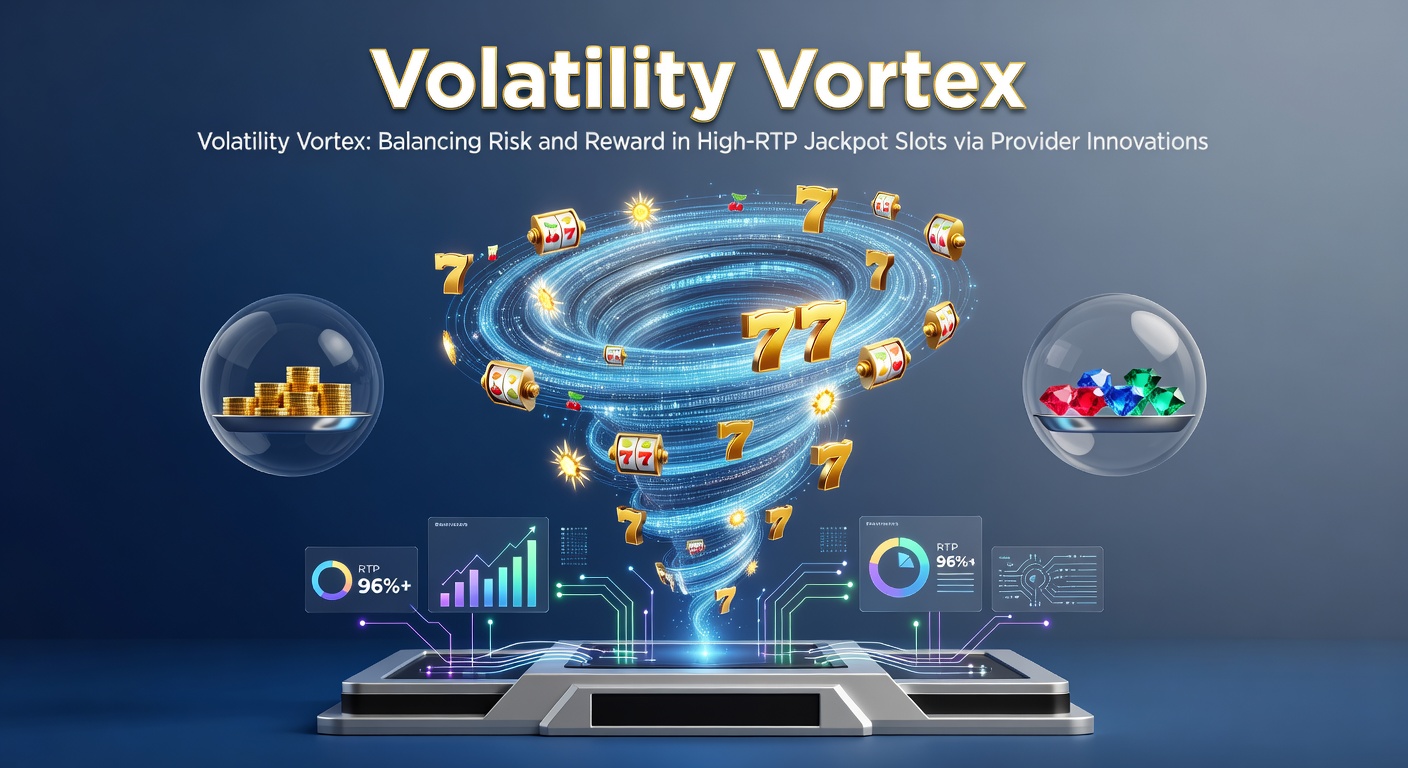 Dynamic chart illustrating volatility swings in high-RTP jackpot slots, with peaks of risk and reward highlighted in vibrant colors